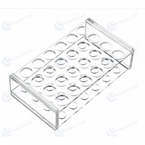 Acrylic centrifuge tube rack