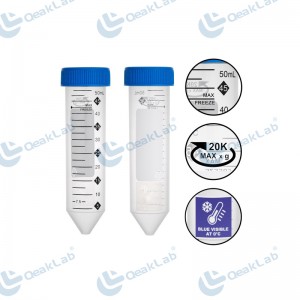 Centrifuge Tubes with rmochromic temperature indicator,50mL