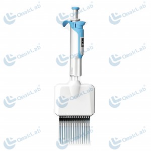 Fully Autoclavable Manual 16-Channel Adjustable Colorful Pipette