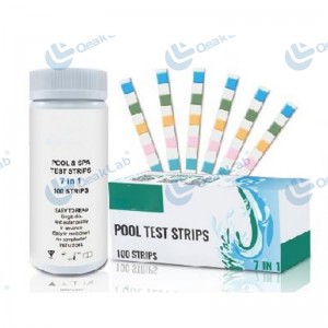 Swimming pool test strips
