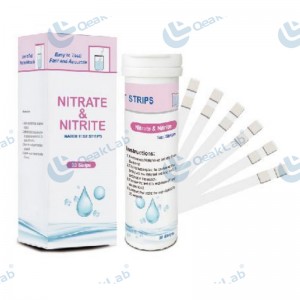 Water nitrate, nitrite test strips