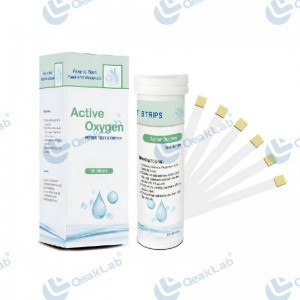 Water ozone content test strips