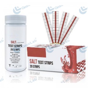 Water salinity test strips
